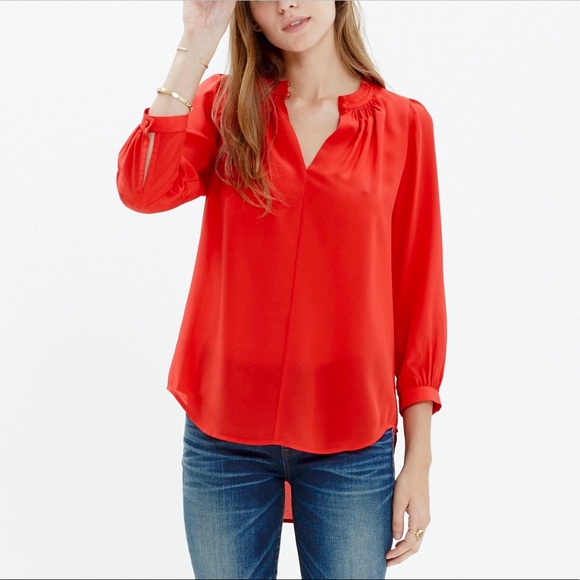 Madewell Tops - NWT Madewell Silk Memory Blouse